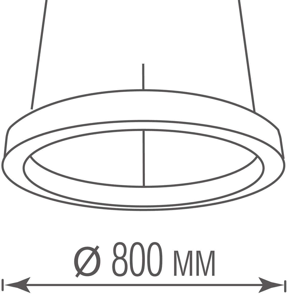 Подвесной светодиодный светильник Donolux Aura DL800S72WW Black
