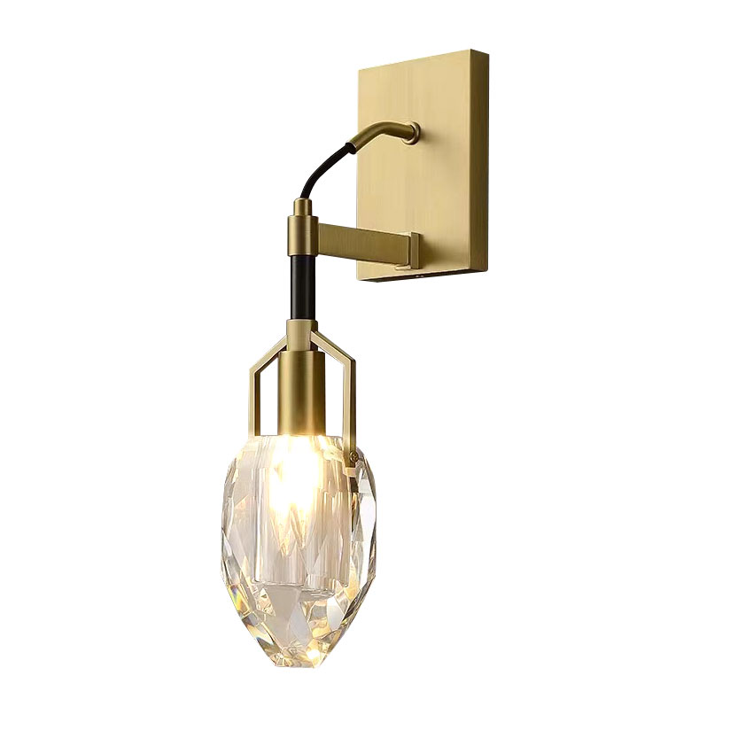 Бра Delight Wall lamp 8960-1W brass/clear