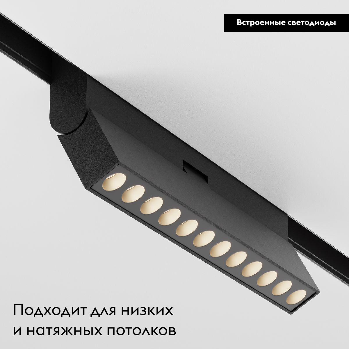 Трековый светодиодный светильник Maytoni Technical Points rot TR033-2-12W4K-B