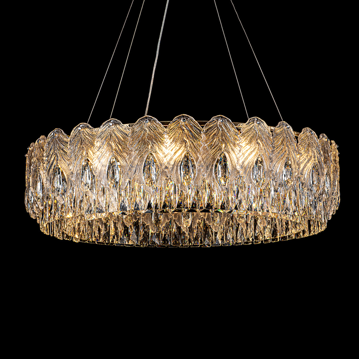 Подвесная люстра стекло Modelux ML.7445.800 GD