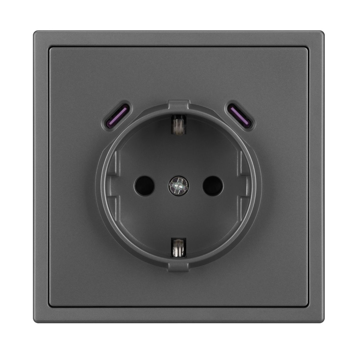 Механизм розетки с USB зарядкой Arlight SCT-NOBE-MUCC-SFPL-GR (230V, 16A) 061816
