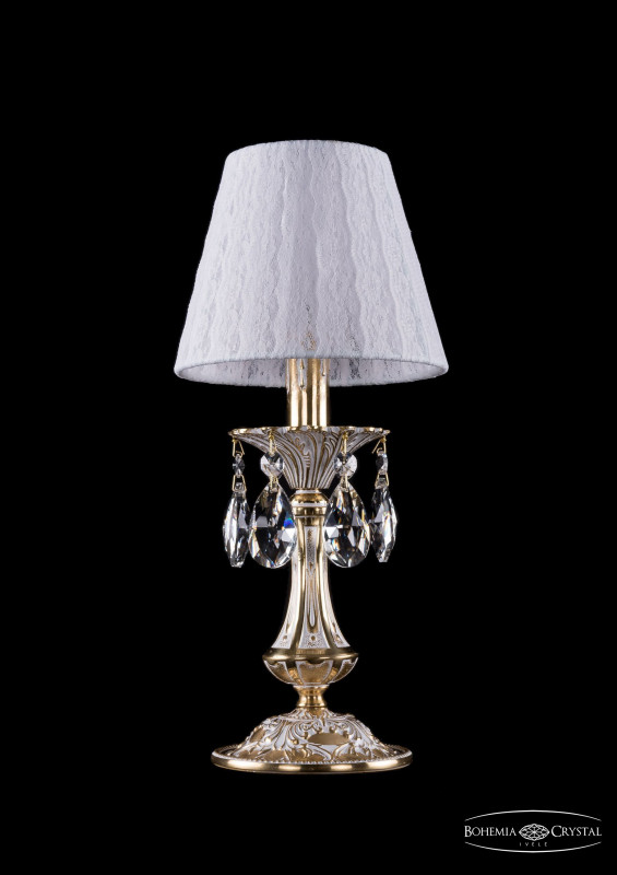 Настольная лампа Bohemia Ivele Crystal 1702L/1-30/GW/SH13-160