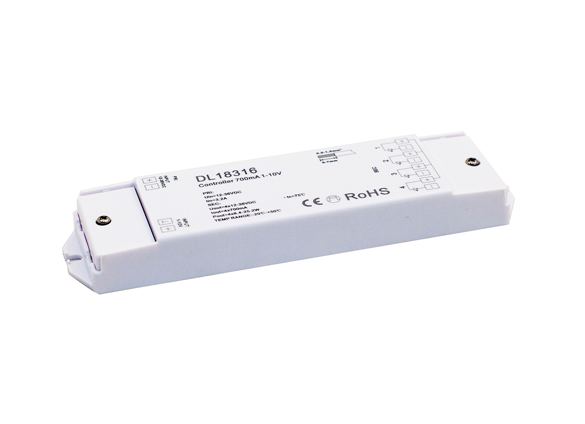 Контроллер Donolux 8,4-25,2Вт 24В 700А IP20 DL18316/controller 700mA 1-10V