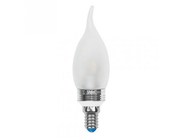 Лампа светодиодная (07897) Uniel E14 5W 4500K матовая LED-CW37P-5W/NW/E14/FR