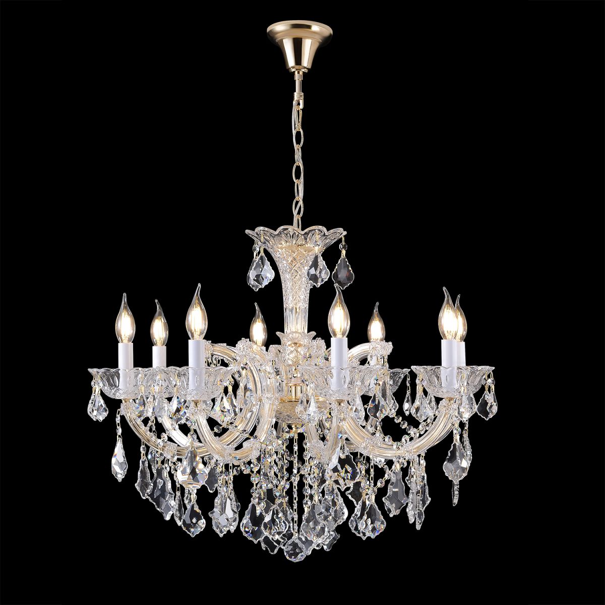 Подвесная люстра Crystal Lux CRISTELLE SP8 GOLD