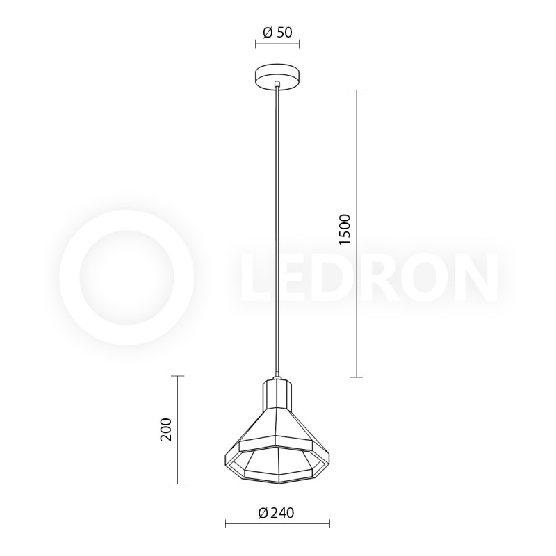 Подвесной светильник LeDron 2516C