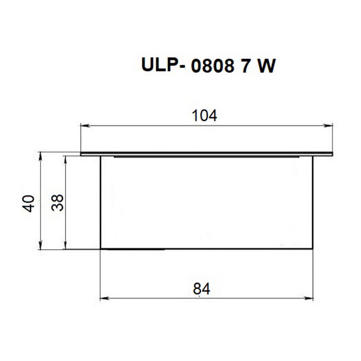 Встраиваемый светильник офисный Uniel ULP-0808 7W/4000К IP40 GRILYATO OPAL WHITE UL-00012805