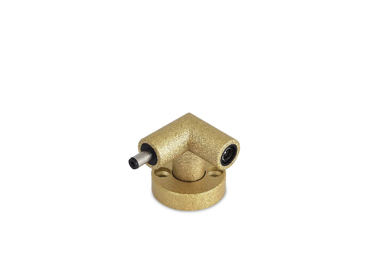 Токопроводящий угловой соединитель Donolux Scroll Line L Connector L DL20651 Brass