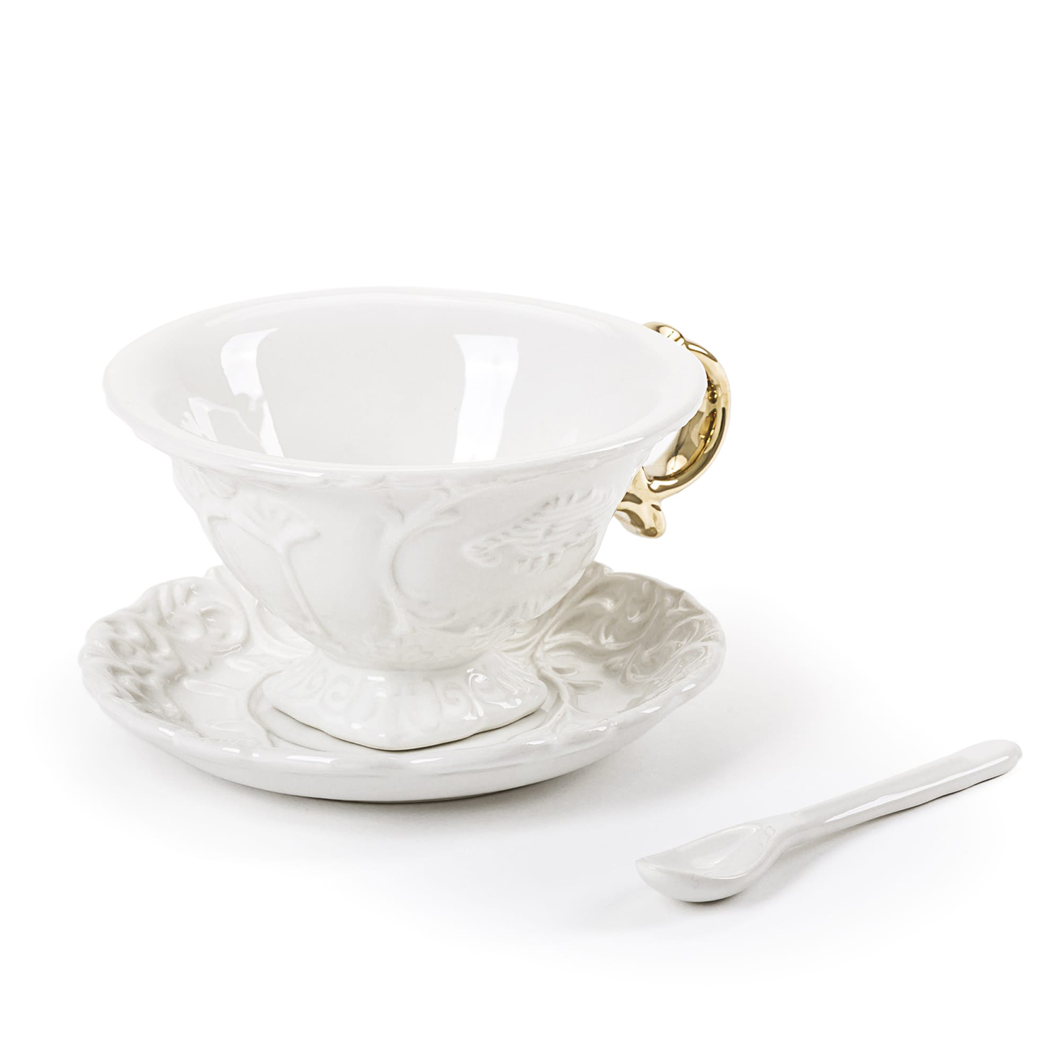Блюдце с чашкой I-Tea Seletti I-Wares Gold 9868