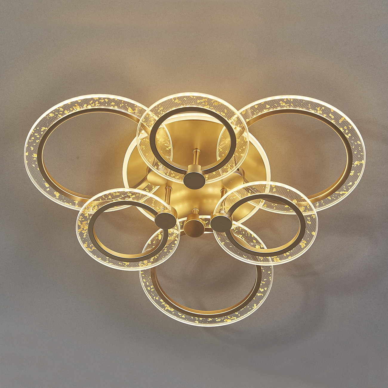 Потолочная светодиодная люстра Escada Enigma 10225/6LED Gold в #REGION_NAME_DECLINE_PP#