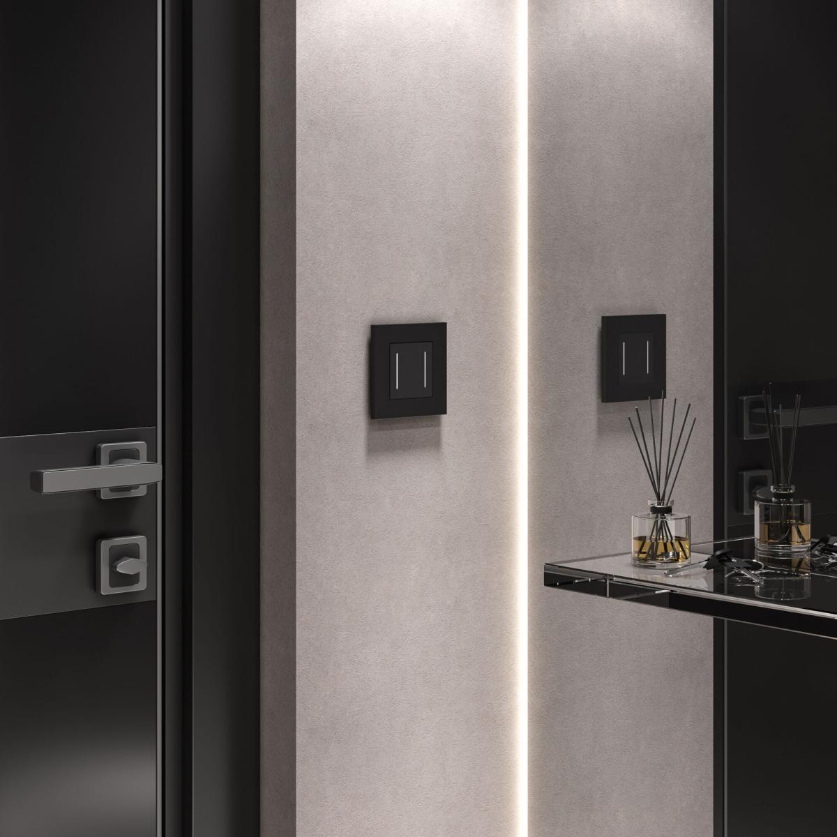 Рамка на 1 пост Werkel Slab черный матовый W0012908 4690389193293 a062799