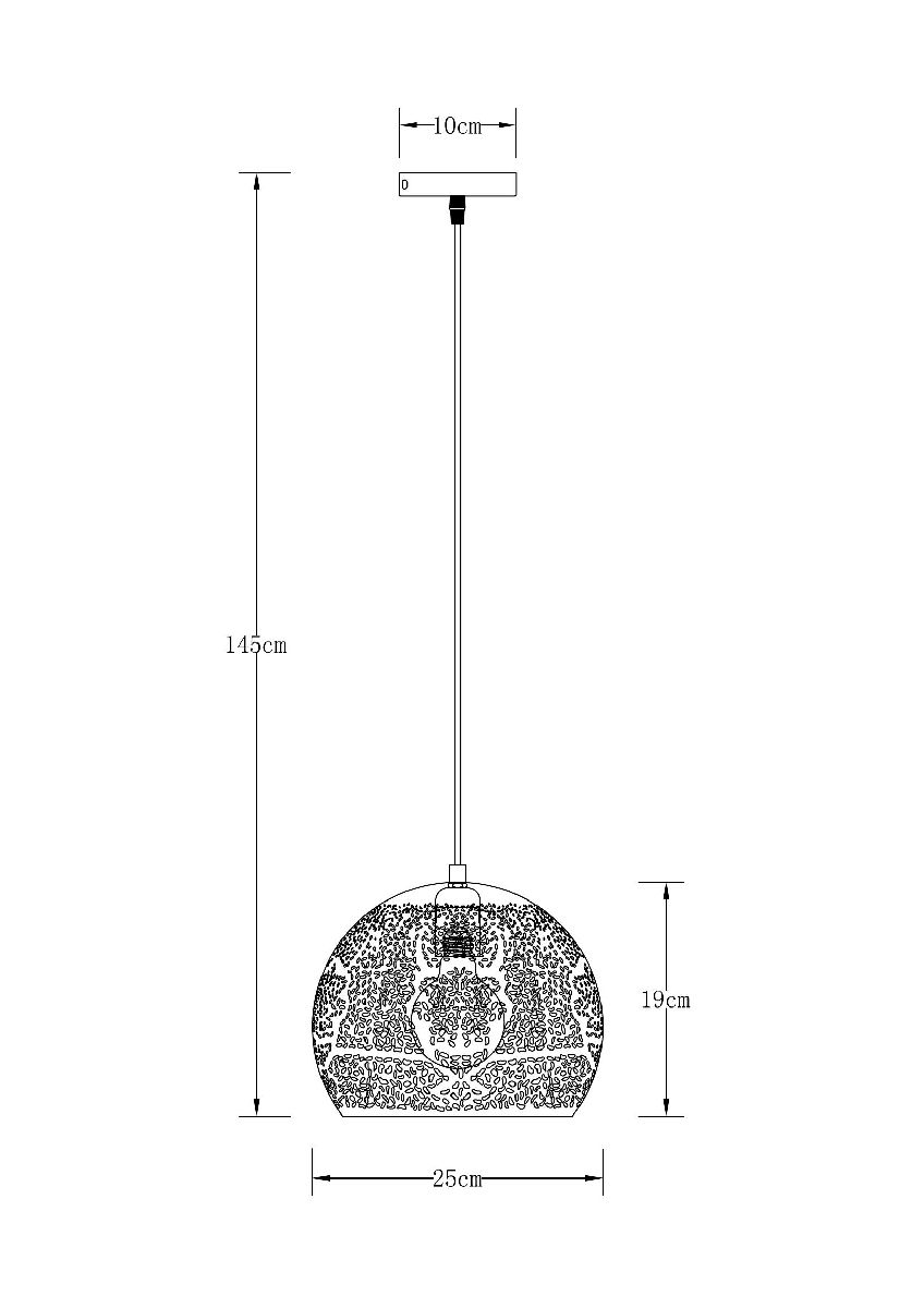 Подвесной светильник Arte Lamp Celesta A7058SP-1BK