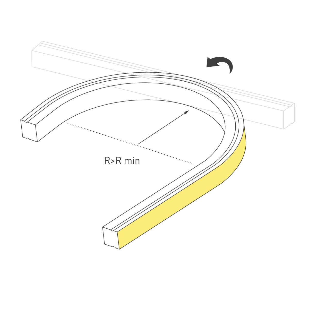Светодиодная лента герметичная Arlight MOONLIGHT-PRO-TOP-X320-20x20mm 48V Warm3000 (10 W/m, IP67, 30m, wire x2) (Вывод боковой) 061074