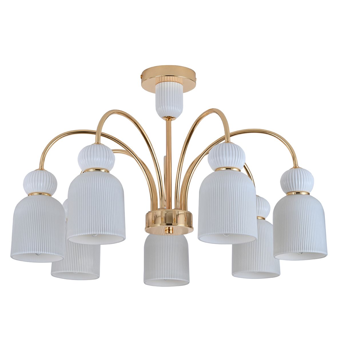 Люстра на штанге Indigo Lucea 13042/7R Gold V000627