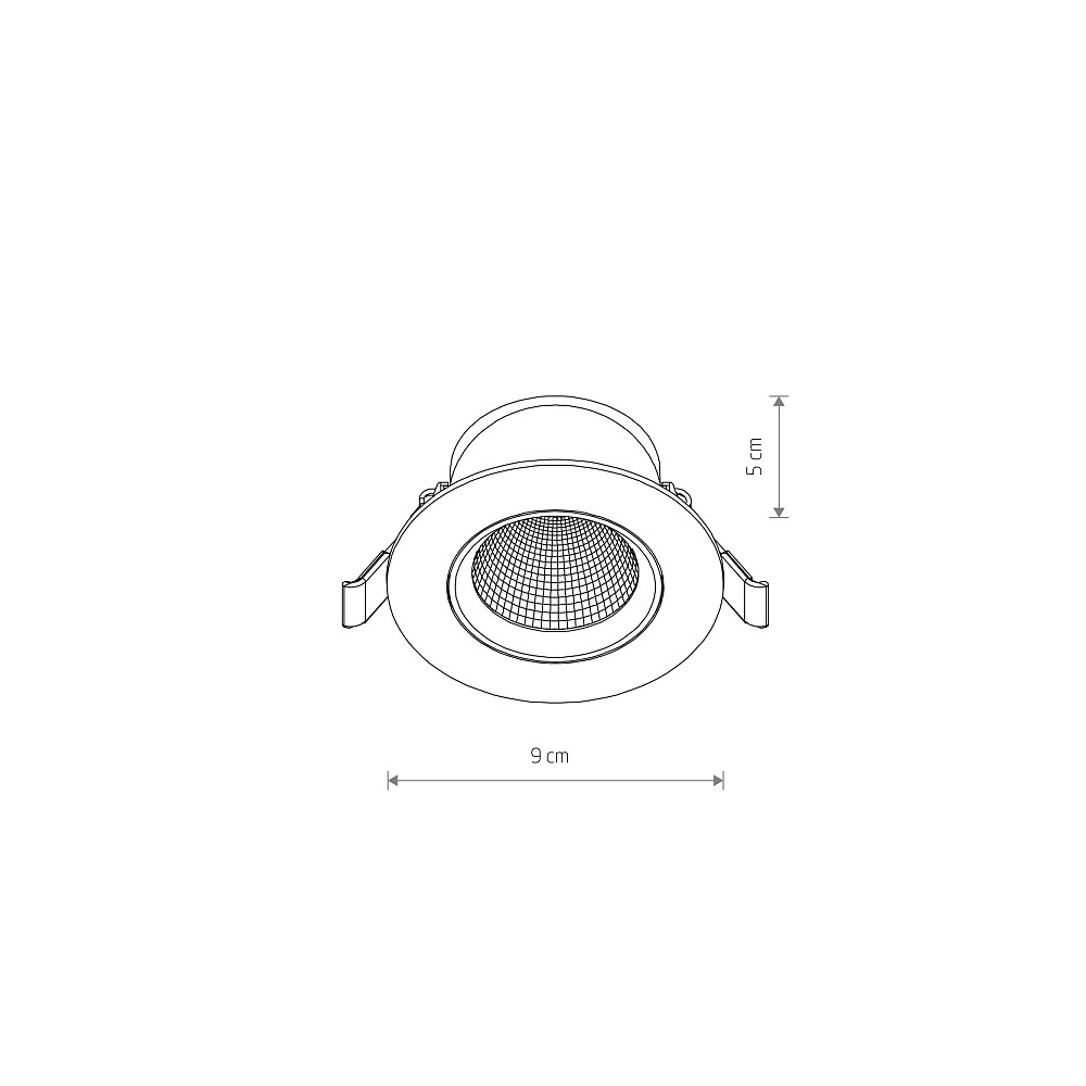 Встраиваемый светильник Nowodvorski Egina Led Black 10550