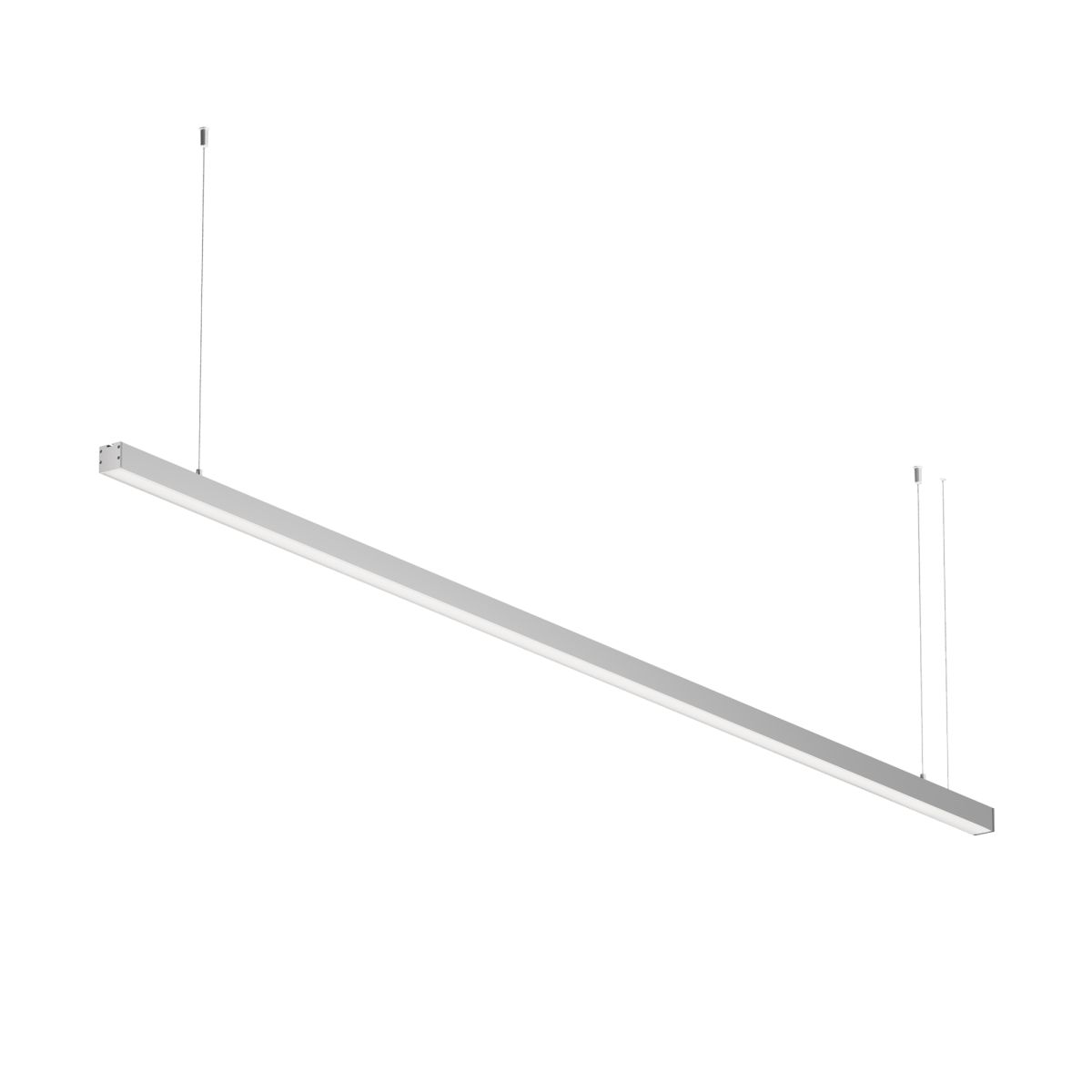 Линейный подвесной светильник Maytoni Technical 3000K 35x35 (Серебро, 2 м) LL312007