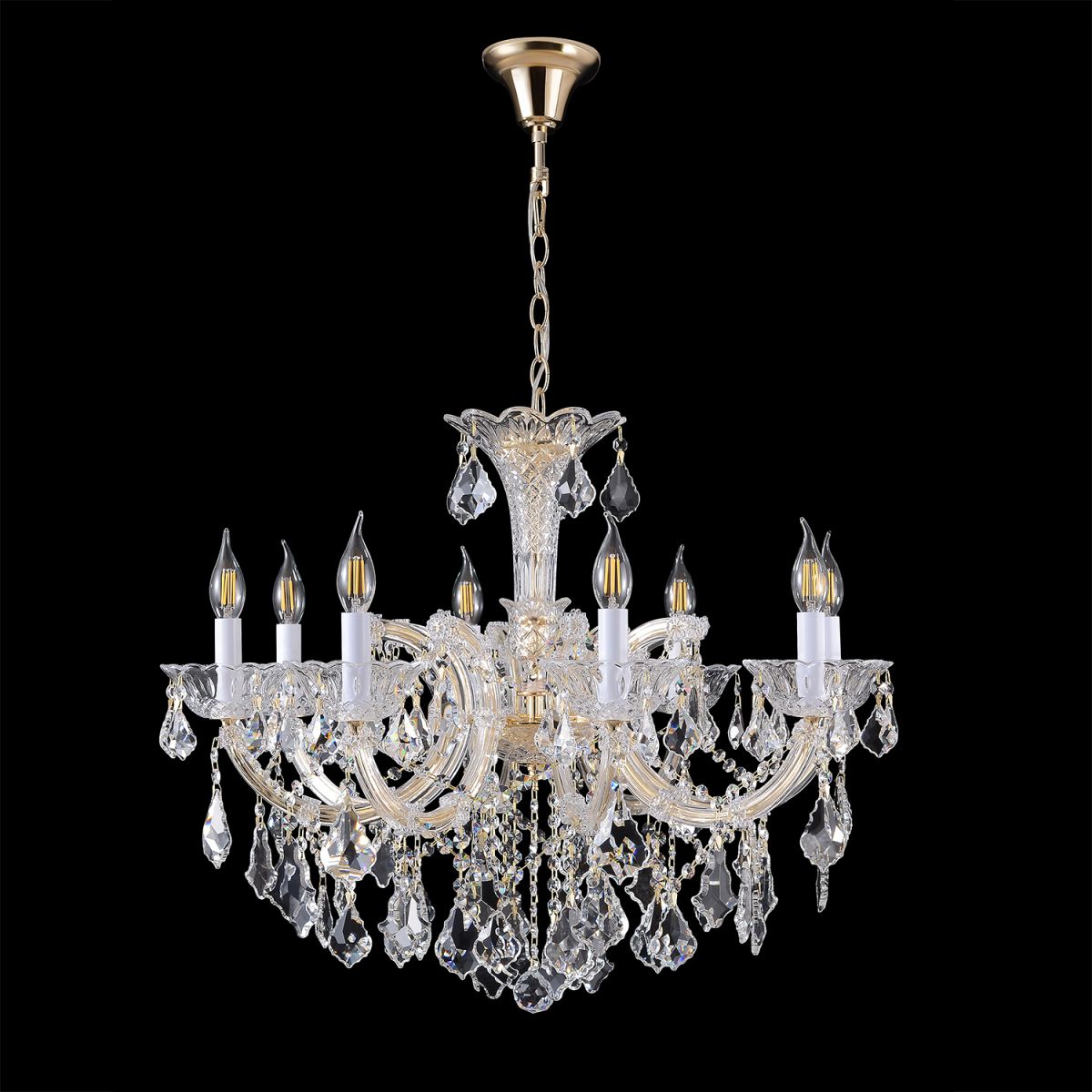 Подвесная люстра Crystal Lux CRISTELLE SP8 GOLD