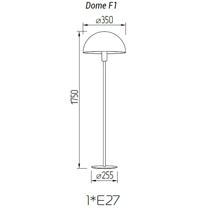 Торшер TopDecor Dome F1 12