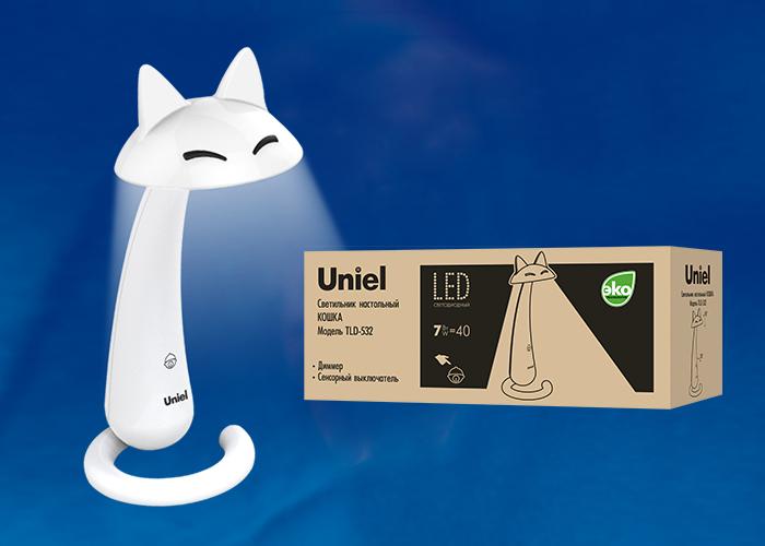 Настольная лампа (UL-00001460) Uniel TLD-532 Black/LED/360Lm/4500K/Dimmer