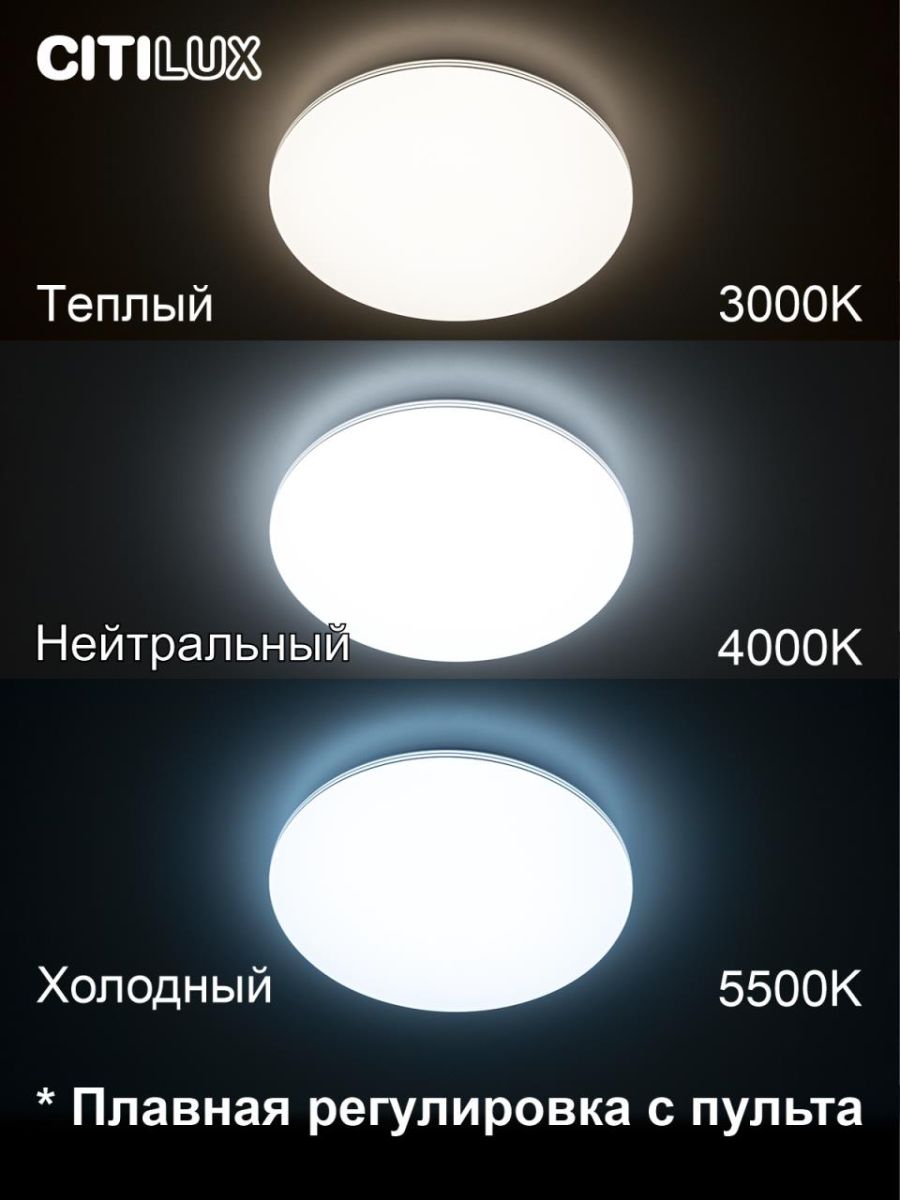 Потолочная светодиодная люстра Citilux Симпла CL714480G УЦ