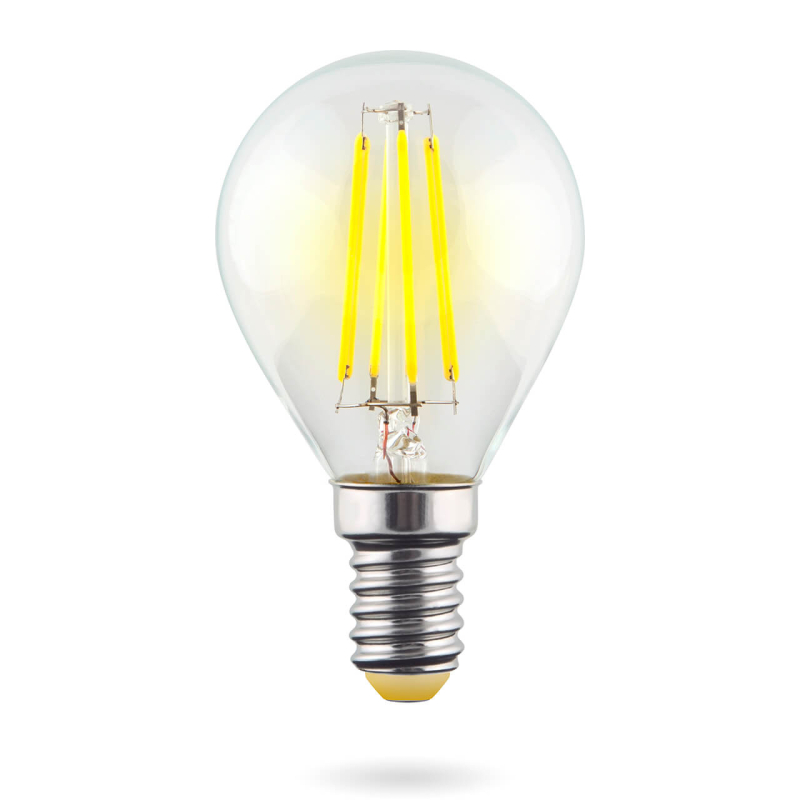 Лампа светодиодная Voltega E14 6W 2800К прозрачная VG10-G1E14warm6W-F 7021