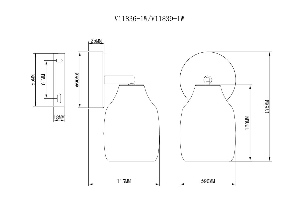 Спот Moderli Adalina V11839-1W
