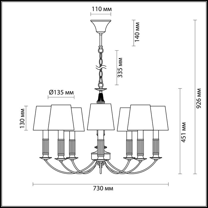 Подвесная люстра Lumion Argello 3615/8