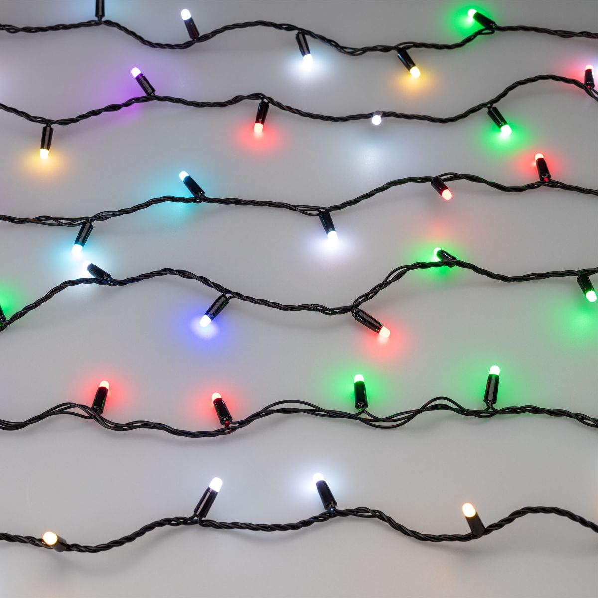 Светодиодная Гирлянда Ardecoled ARD-STRING-CLASSIC-20000-BLACK-200LED-MILK-SYNC RGB (230V, 13W, RF ПДУ, 4000) (IP65) 064854