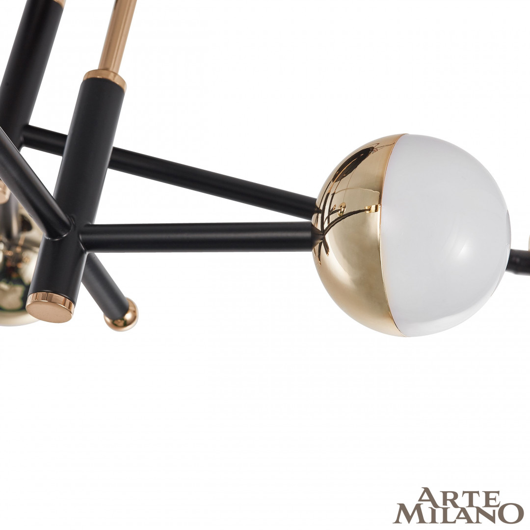 Потолочный светильник Arte Milano Ferrara 273299/6 BK/GD