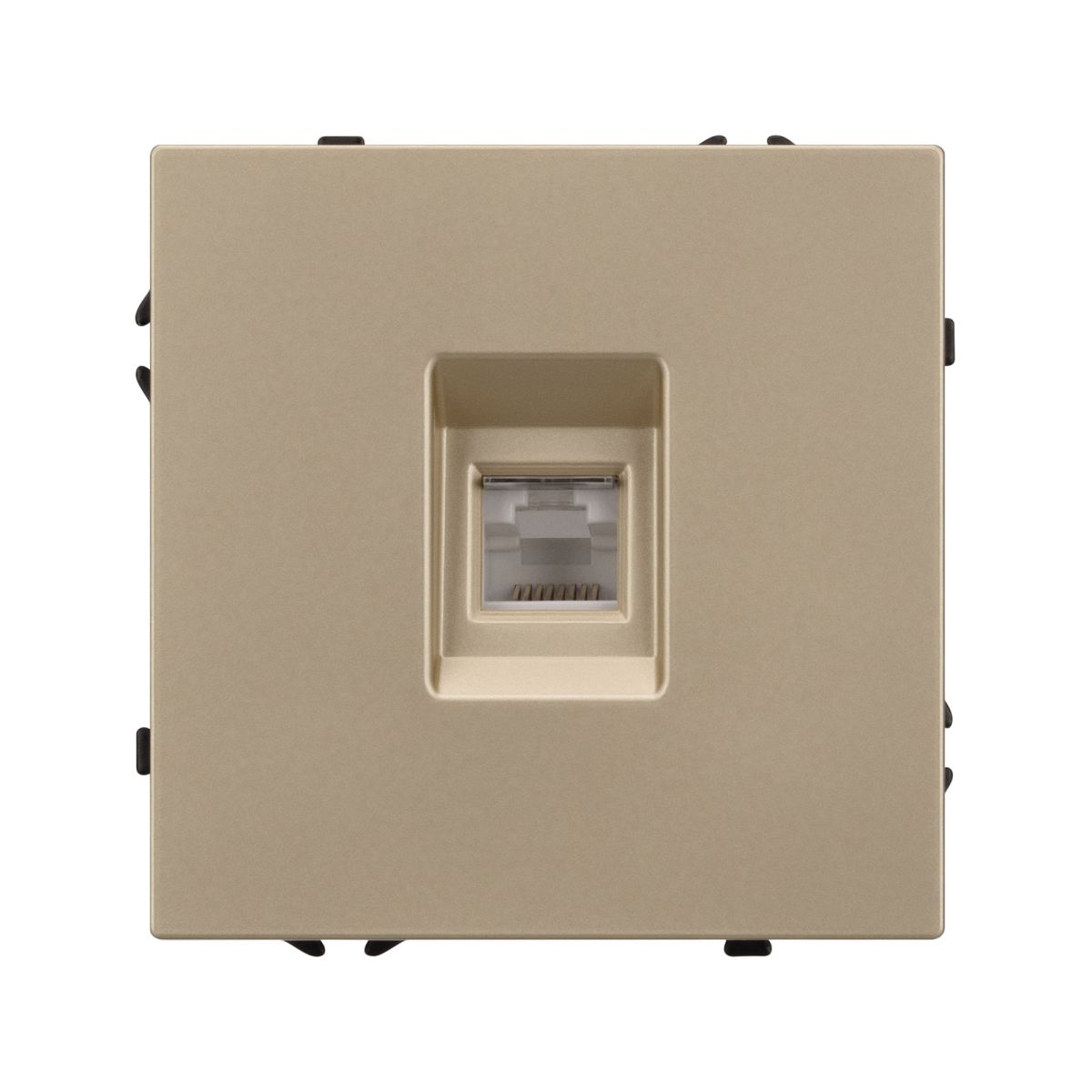 Розетка компьютерная софт-тач золотой песок Arlight SCT-MPC1-SFPL-GD (RJ-45, CAT6) 054306(1)
