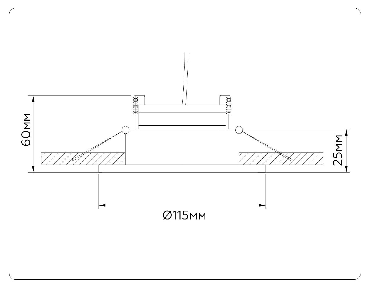 Встраиваемый светодиодный светильник Ambrella Light GX Standard Tech Techno Spot TN52331