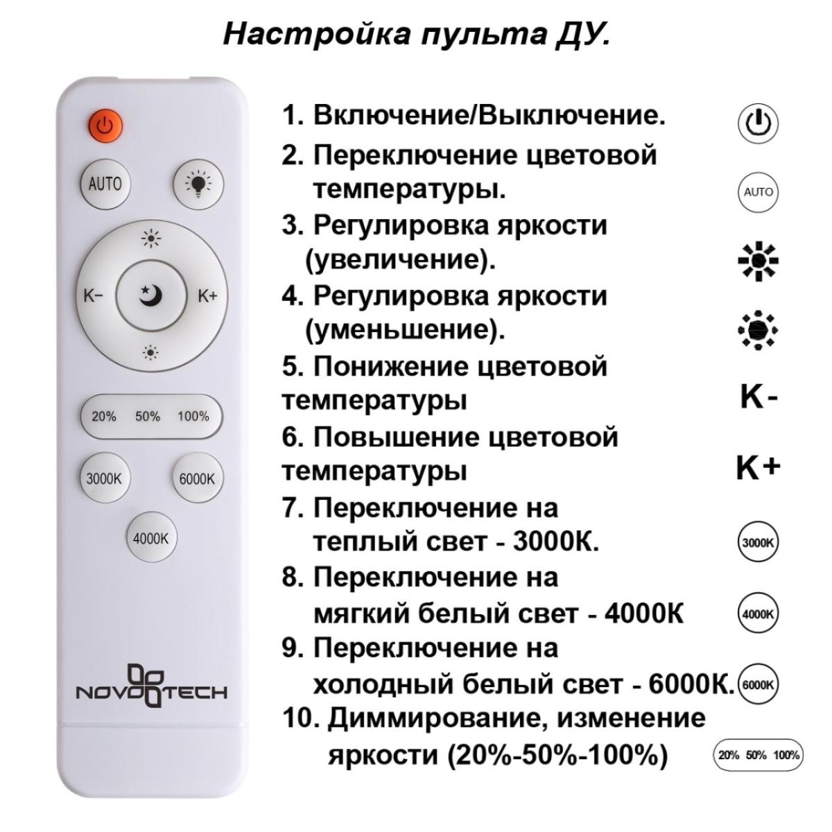 Потолочный светильник Novotech Calm 358934