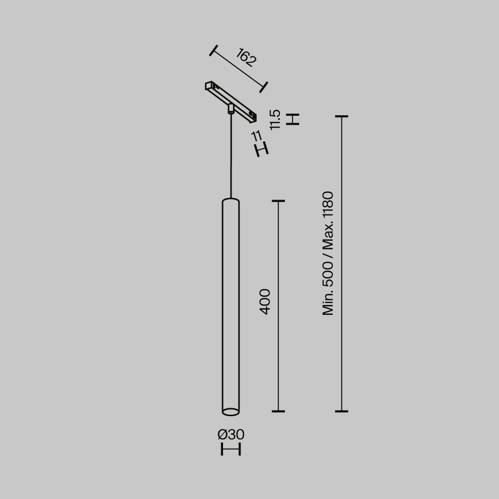 Трековый магнитный светильник Maytoni Technical Focus Led Exility X TR245-4-7WTW-DSZ-B