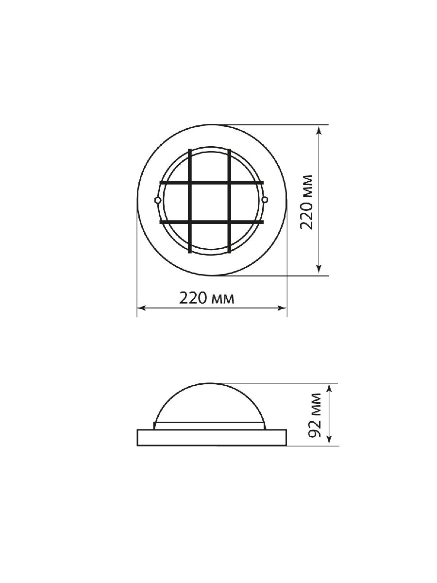 Настенно-потолочный светильник TDM Electric НПБ1302 SQ0303-0433