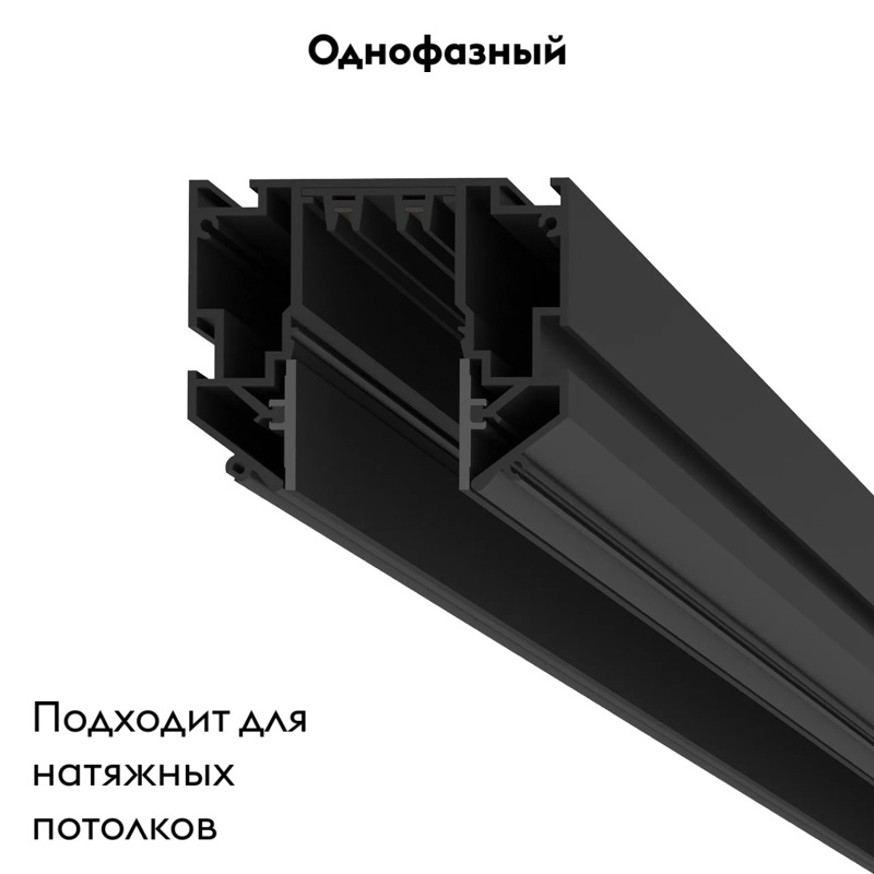 Профиль-трек 2 в 1 однофазный Denkirs Smart One TR2022-BK