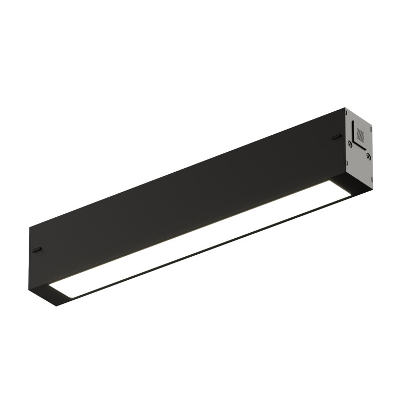 Трековый однофазный светильник Denkirs Simple Linear DK8203-BK