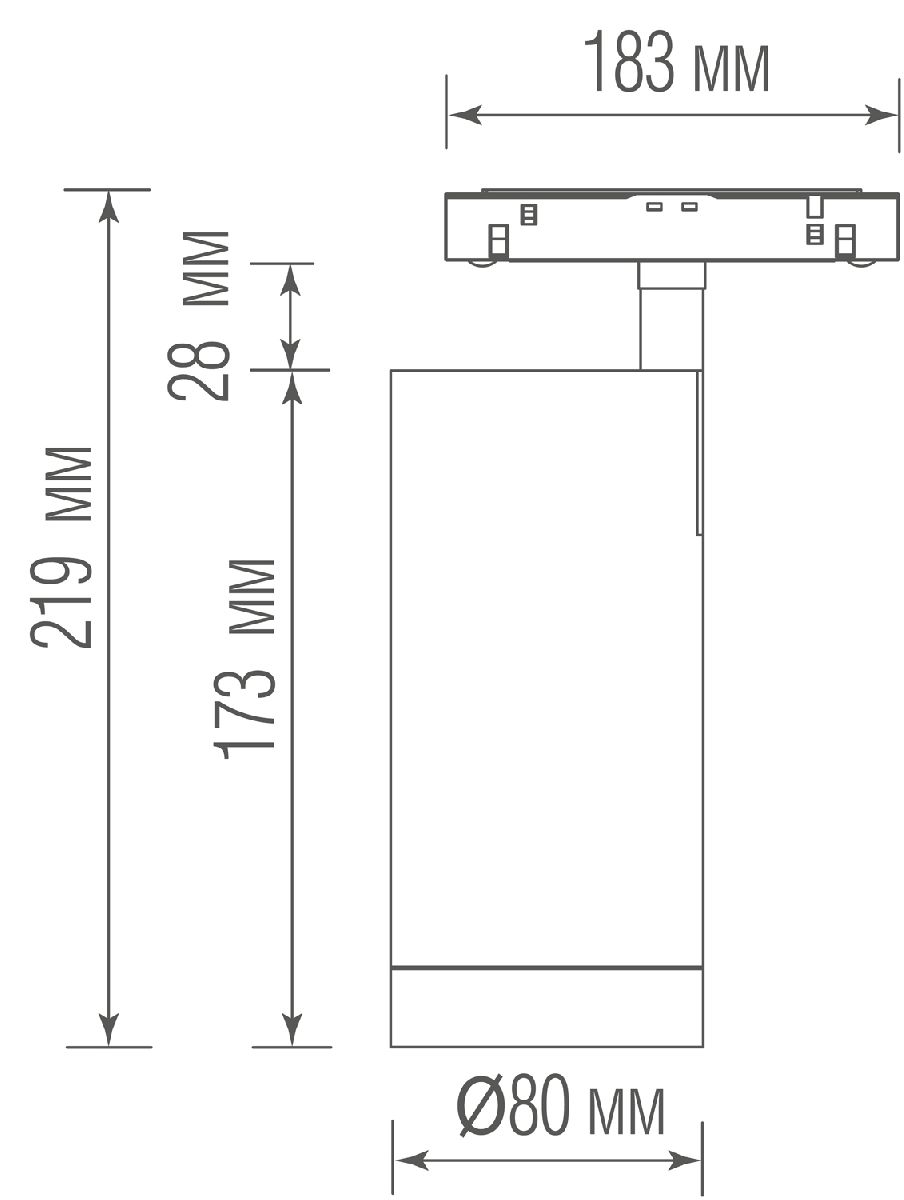 Трековый светильник Donolux Alpha DL20295TW30BTuya