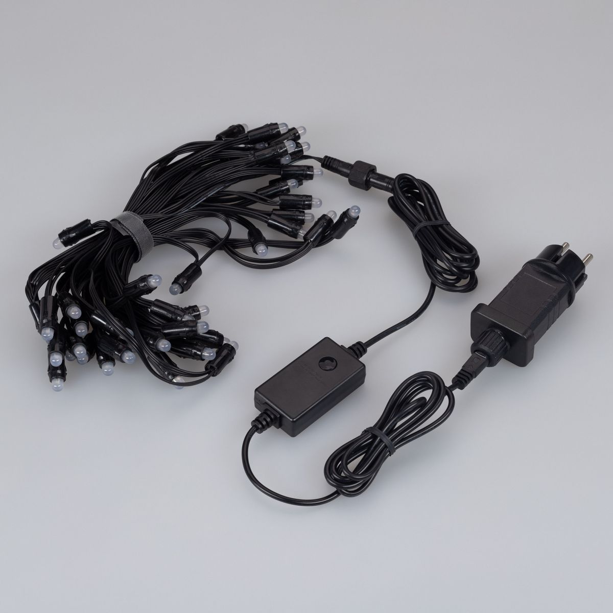 Светодиодная гирлянда Нить ArdecoledСмарт ARD-MOOD-CLASSIC-10000-BLACK-48LED RGBY-SPI (230V, 8W, Tuya Wi-Fi) (IP65) 047675