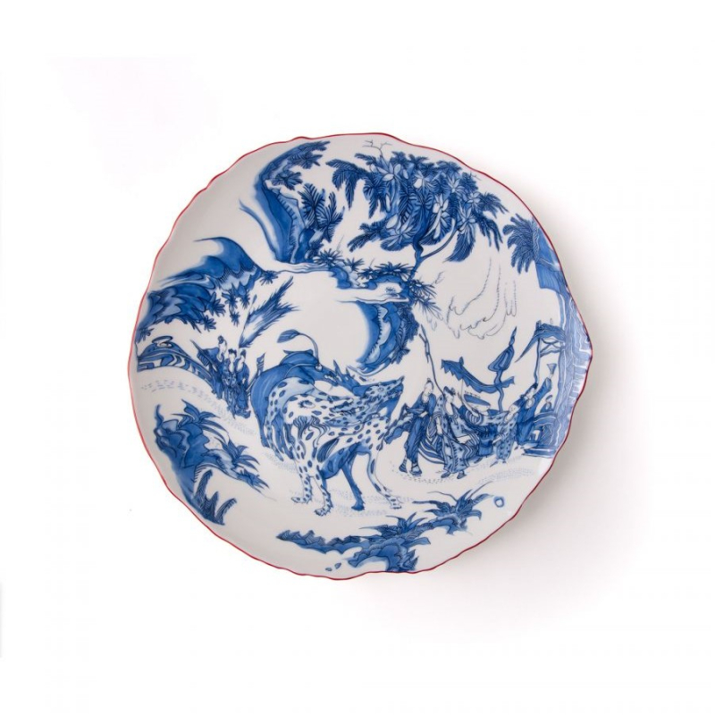 Тарелка Blue Chinoiserie Seletti Classics on Acid 11203