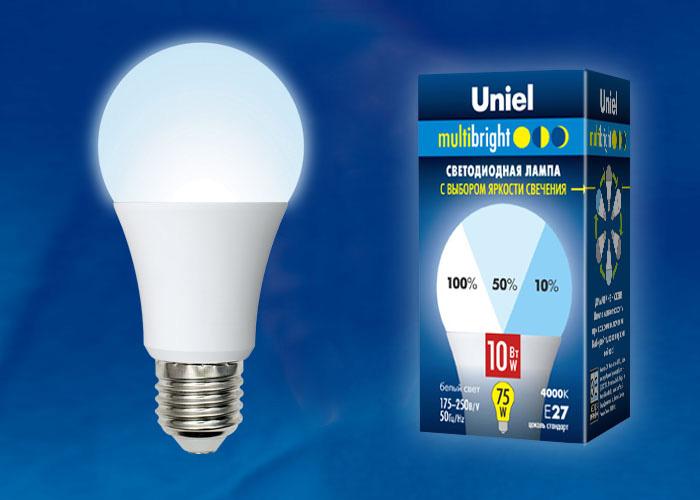 Лампа светодиодная (UL-00001813) Uniel E40 70W 4000K матовая LED-M105-70W/NW/E40/FR ALV02WH