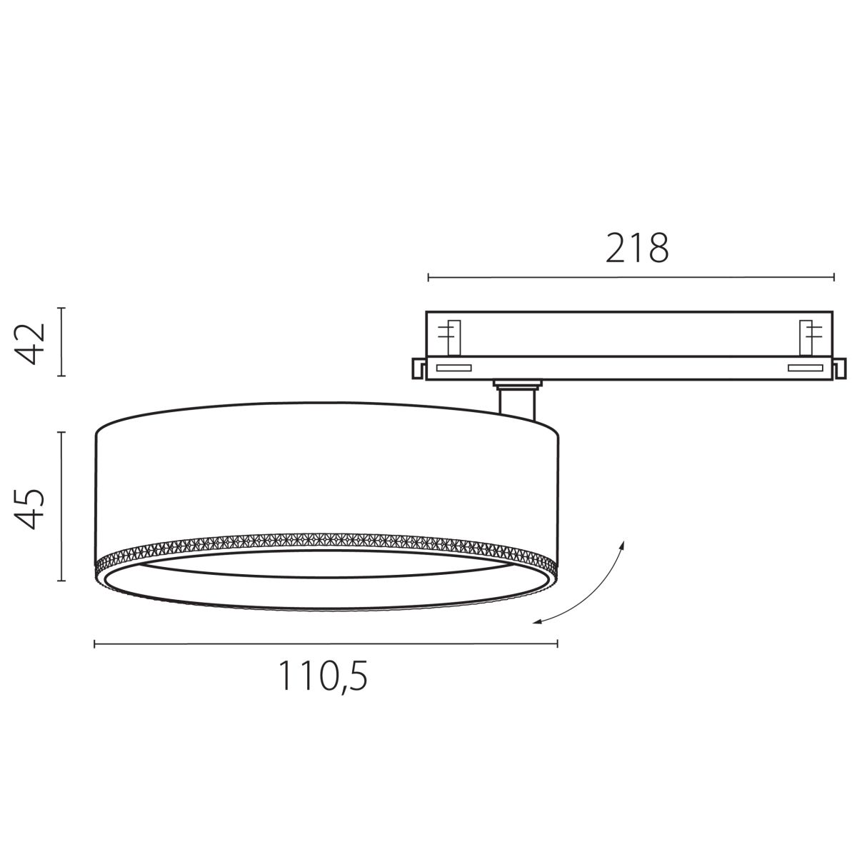Трековый трехфазный светильник Quattro LED с управлением DALI Lightstar Alta Pro A5636DALI