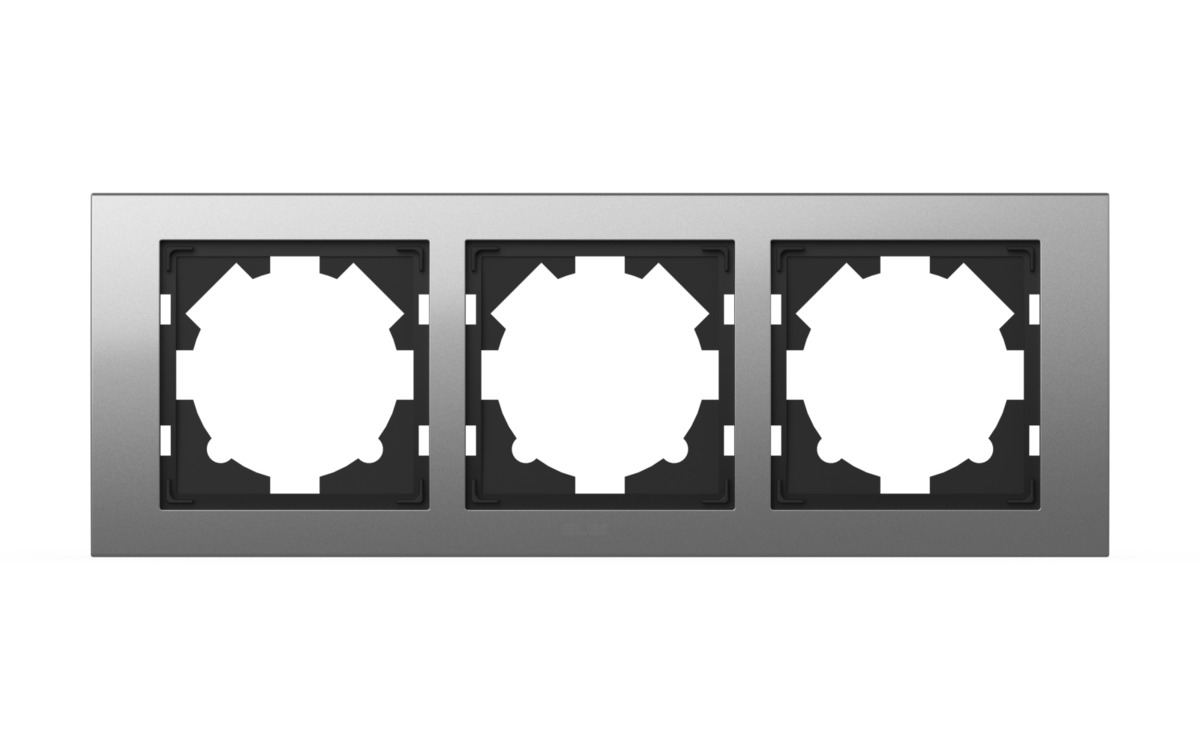Рамка трехместная ELBI Zena Platin 500-073600-227
