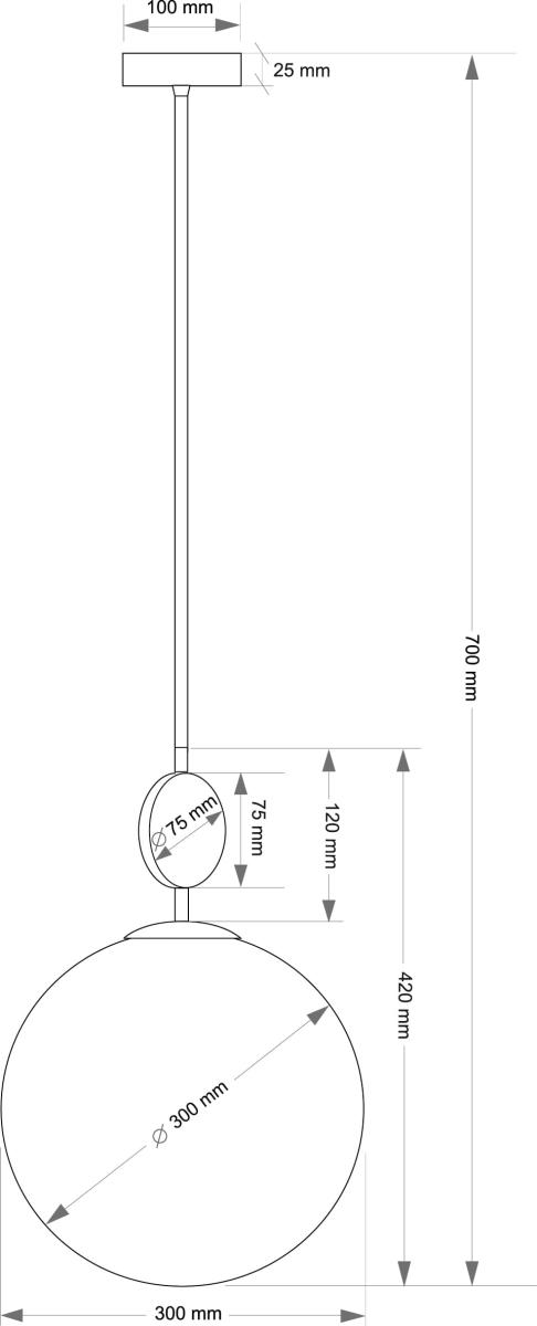 Подвесной светильник Kutek Dimaro DIM-ZW-1(BN)300