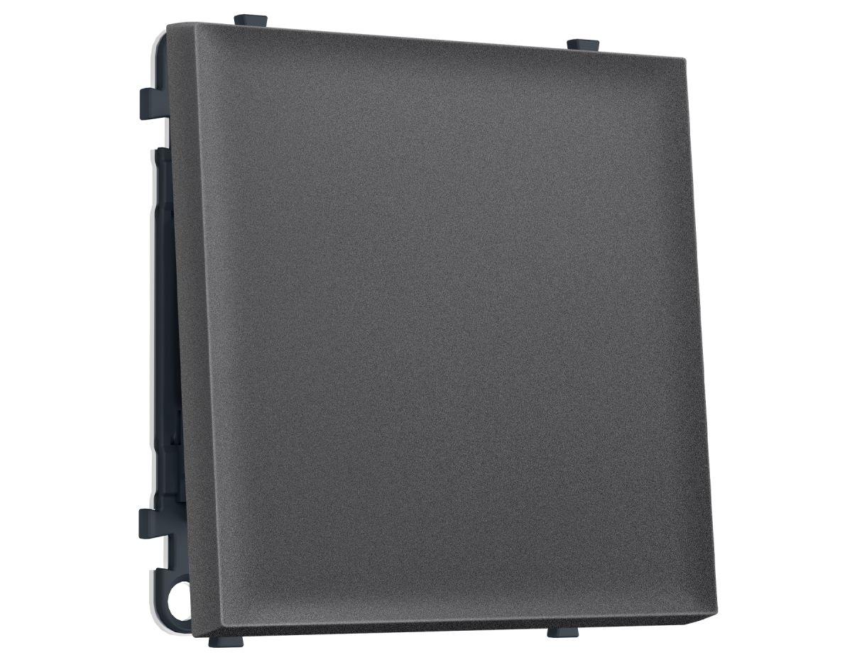 Комплект механизма 1-кл проходного выключателя SIGMA Антрацит серый 10A-250V QUANT PRO Ambrella Volt MS651020 (SP6510, PR105)