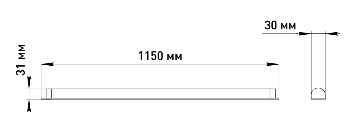 Линейный потолочный светильник Эра SPO-501-M-6K-18 Б0061357