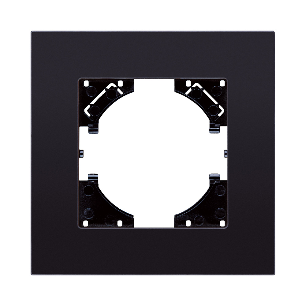 Рамка 1-постовая, стекло черный Kollinger Reflex MG RM1BK