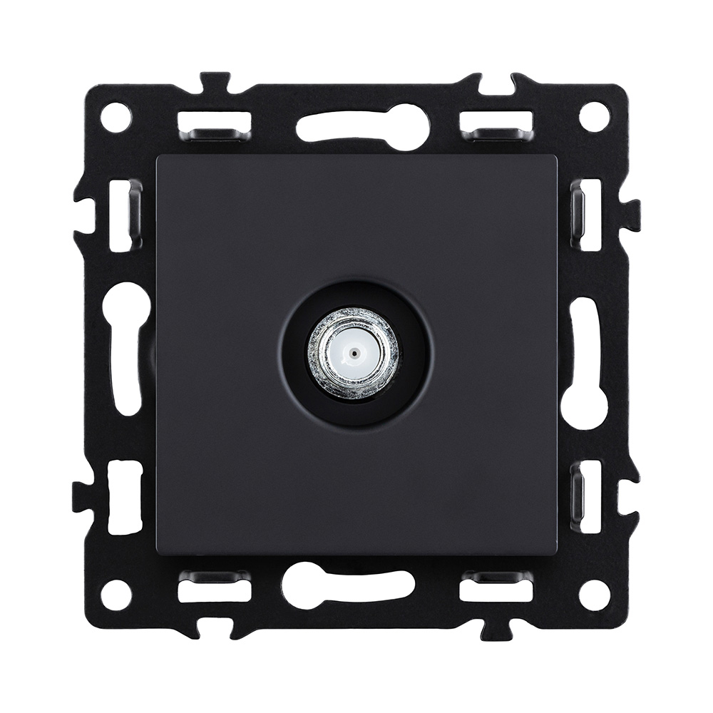 Розетка TV, черный Kollinger Asthetik AS-020BK