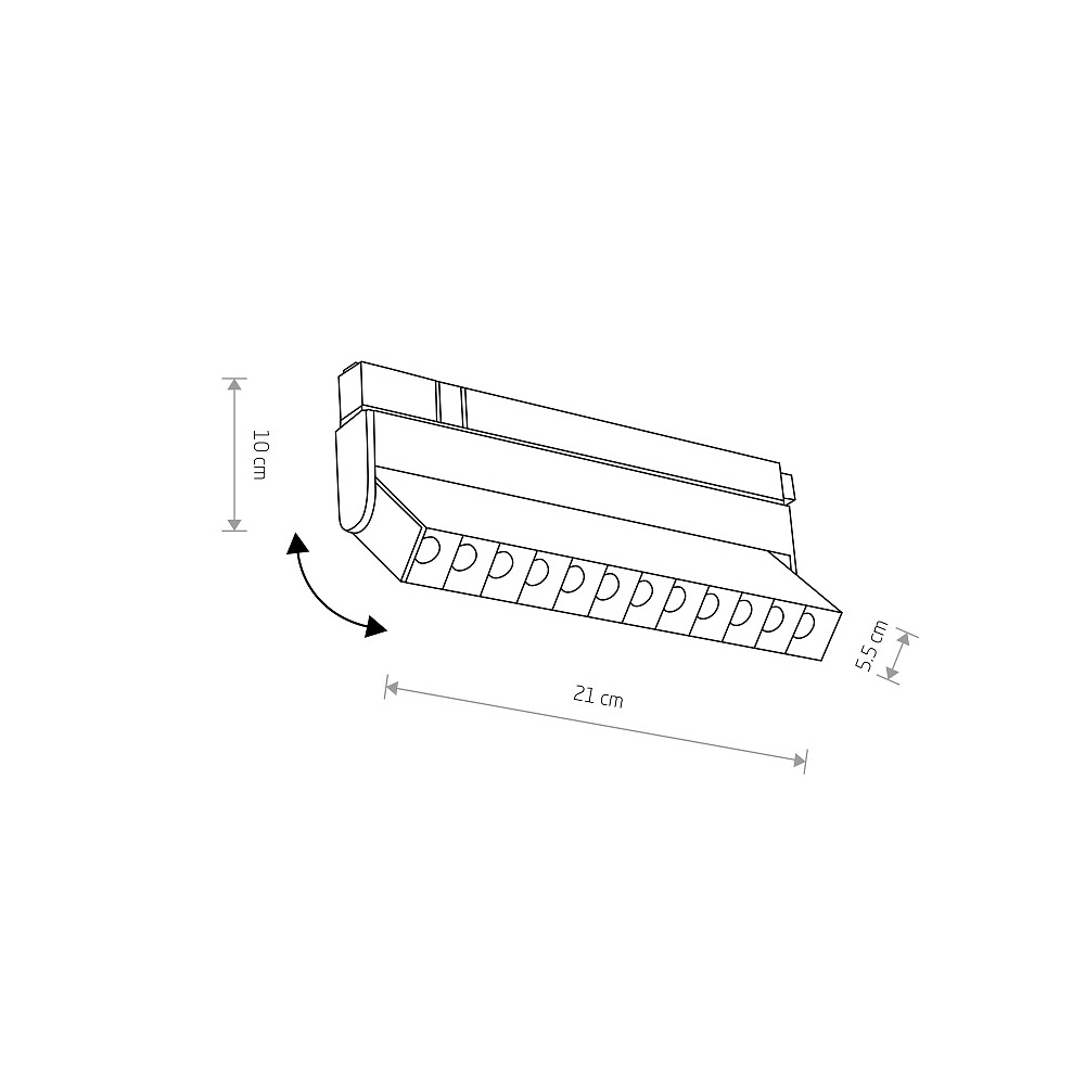 Трековый магнитный светильник Nowodvorski Focus Led Black 10646