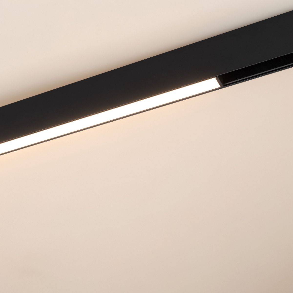 Трековый магнитный светильник Arlight MAG-ORIENT-FLAT-L690-24W Warm2700 (BK, 100 deg, 48V) 055982