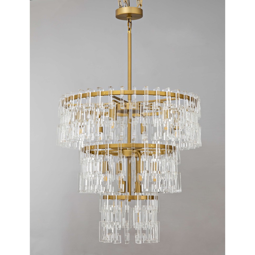 Подвесная люстра Ilamp Rockefeller 6355-750 BRASS
